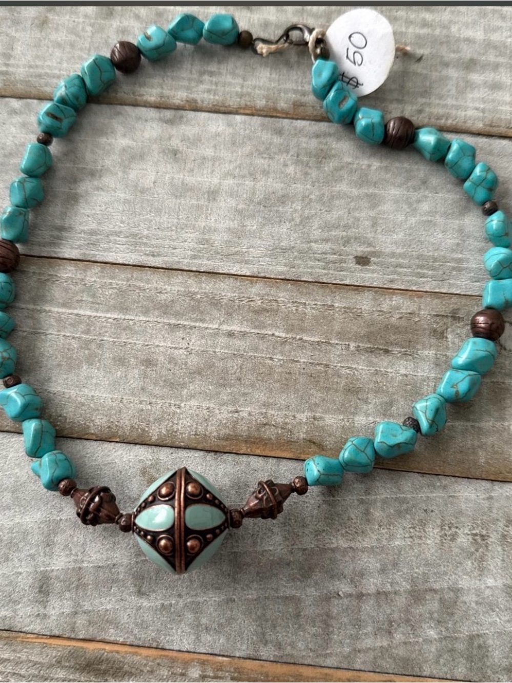 Beautiful turquoise necklace
